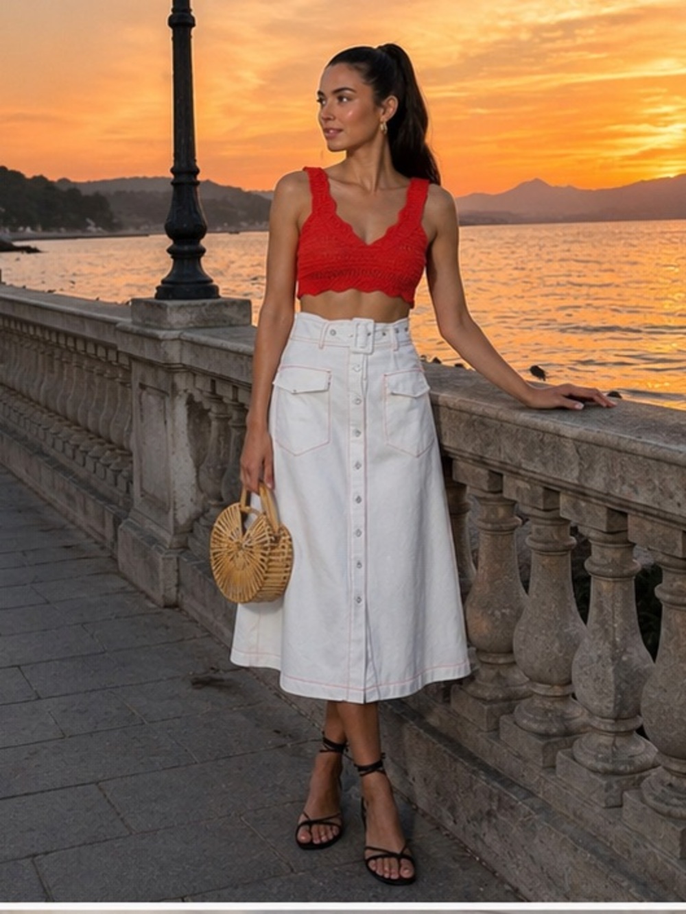 Belted skirt NWT